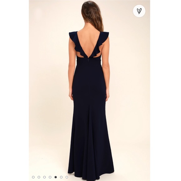 🎄NWOT Lulu’s black maxi dress size small - Picture 5 of 6